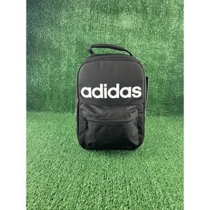 Adidas Santiago Black/White Unisex Insulated Lunch Box (5148239) brand-new